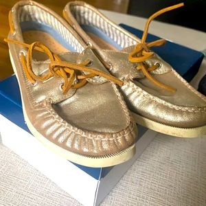 Metallic Suede Sperry Top-Siders sz 7.5